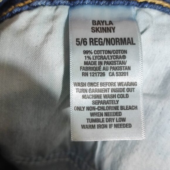 Aeropostale jeans women's size 5/6 ink blue colour Bayla skinny straight leg - Picture 7 of 12